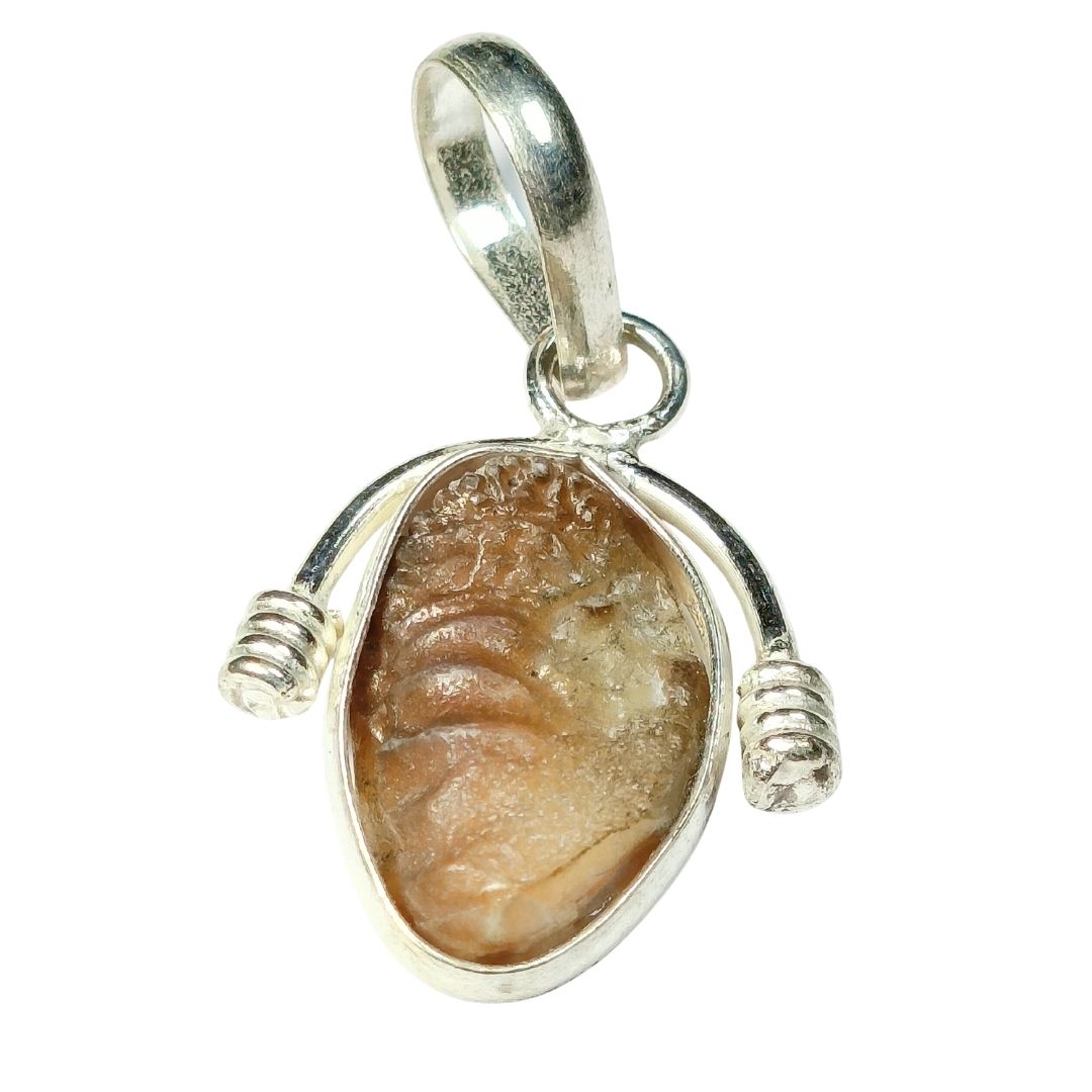 Original Shukramani Stone in Silver Pendant