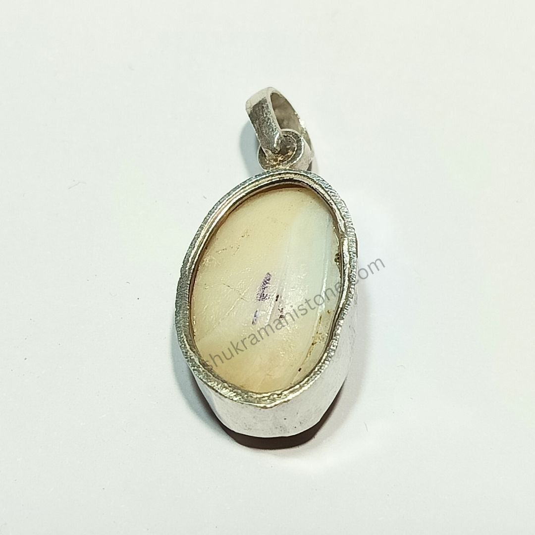 Original Shukramani Stone in Silver Pendant